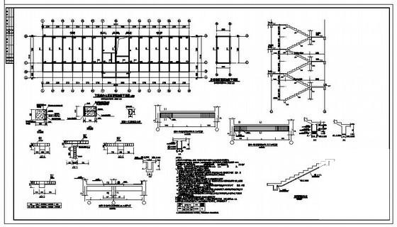 5层框架教学楼加固CAD施工图纸 - 3