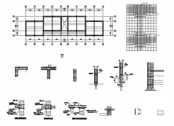 多层砌体结构小学教学楼加固CAD施工图纸 - 1