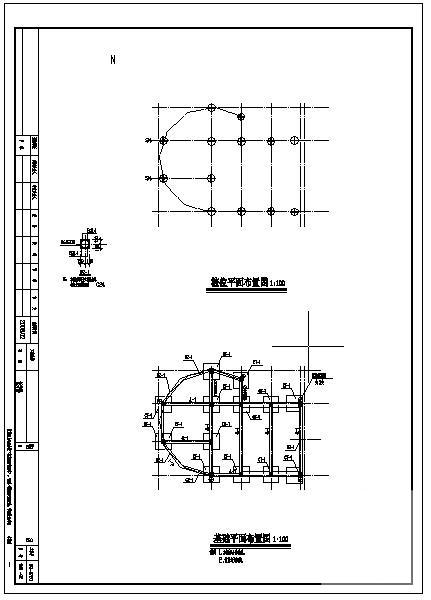 4层框架教学楼建筑CAD施工图纸（6度抗震） - 1