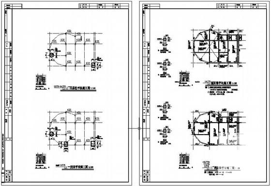 4层框架教学楼建筑CAD施工图纸（6度抗震） - 3
