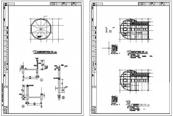 4层框架教学楼建筑CAD施工图纸（6度抗震） - 4