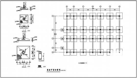 4层框架结构小学教学楼建筑CAD施工图纸 - 2