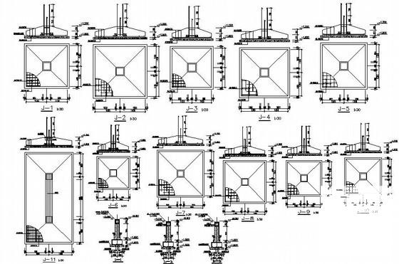 3层框架结构教学楼建筑CAD施工图纸 - 4