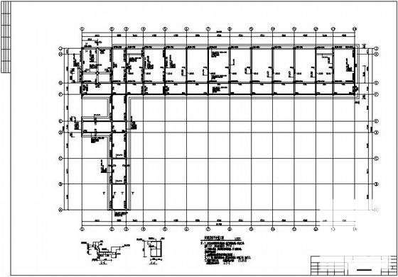4层框架教学楼建筑CAD施工图纸 - 2