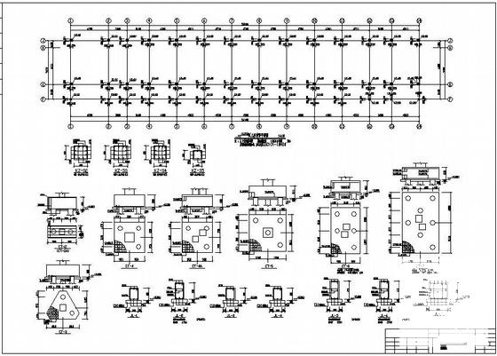 4层框架教学楼建筑CAD施工图纸 - 3