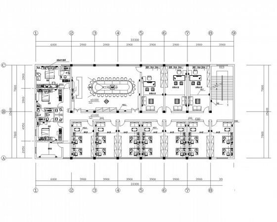 4层公司办公综合楼装饰电气CAD图纸 - 1