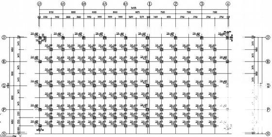 53米跨桩基础门式钢架厂房结构CAD施工图纸(预应力管桩) - 1