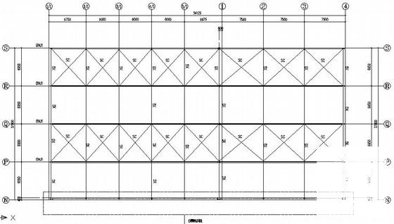 53米跨桩基础门式钢架厂房结构CAD施工图纸(预应力管桩) - 2