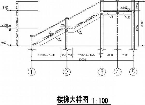 L型、弧形驾校走廊结构设计CAD施工图纸(基础平面图) - 3