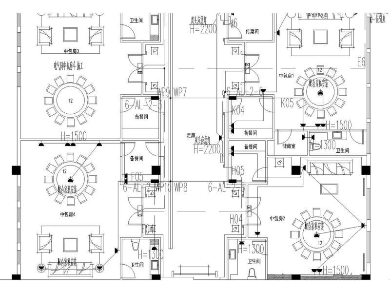 建曙棕榈园2层会所强电和弱电设计电气图纸（东南亚风格）(综合布线系统) - 4