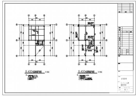 3层框架结构幼儿园教学楼建筑CAD施工图纸 - 3