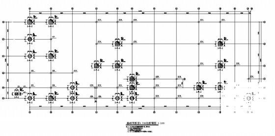 小学5层框架结构教学楼部分结构CAD施工图纸 - 1