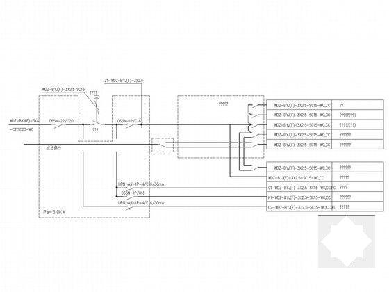 3层科研院所综合楼精装修电气图纸（客房区、餐饮区）(钢筋混凝土结构) - 4