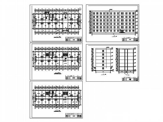 6层框架结构教学楼建筑方案毕业设计CAD图纸 - 4