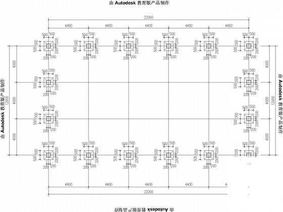 拱形轻钢结构加工厂房结构CAD施工图纸（独立基础） - 2