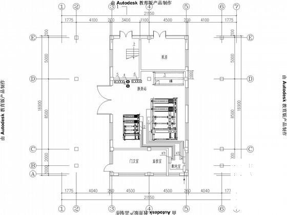 换热站电气图纸电气CAD施工图纸(水源热泵机房) - 1