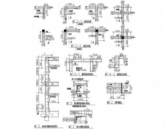 桩基础框架结构变电所结构CAD施工图纸 - 3