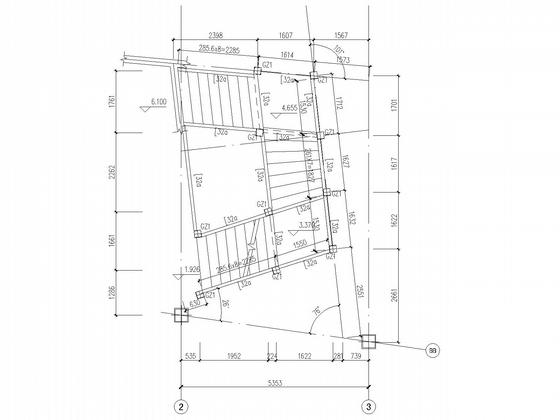 独立基础钢框架结构售楼部CAD施工图纸 - 5