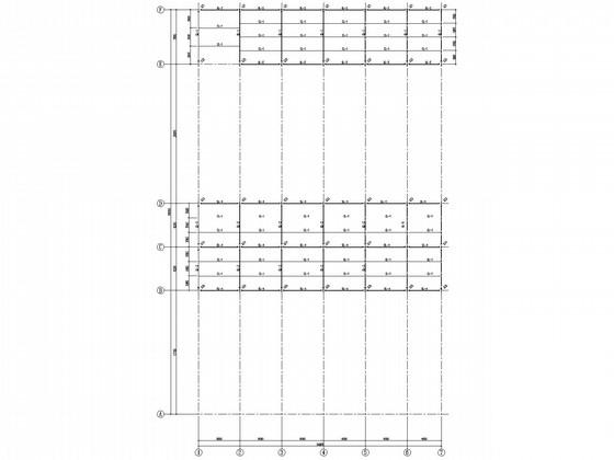 门式刚架汽车4S店结构CAD施工图纸（独立基础） - 1
