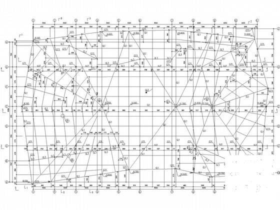 单层钢框架小展厅结构CAD施工图纸（独立基础）(平面布置图) - 3