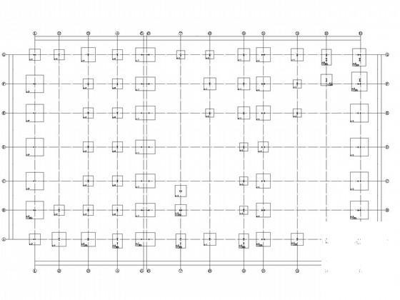 独立基础单层钢框架结构4S店结构设计CAD施工图纸 - 3
