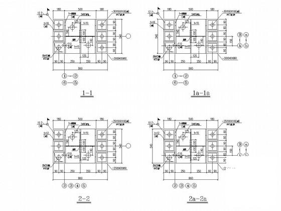 单层门式刚架钢结构厂房结构CAD施工图纸 - 4