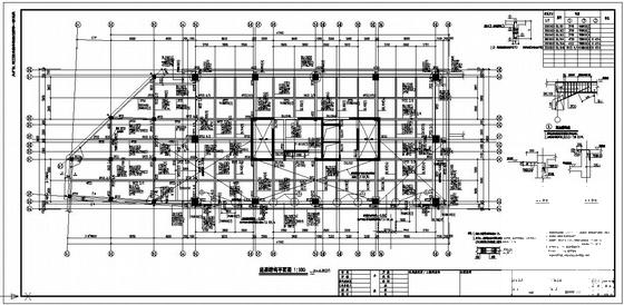 2层公寓框架结构设计方案CAD图纸 - 1