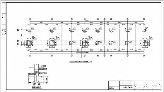 框架结构厂房办公结构设计方案CAD图纸 - 2