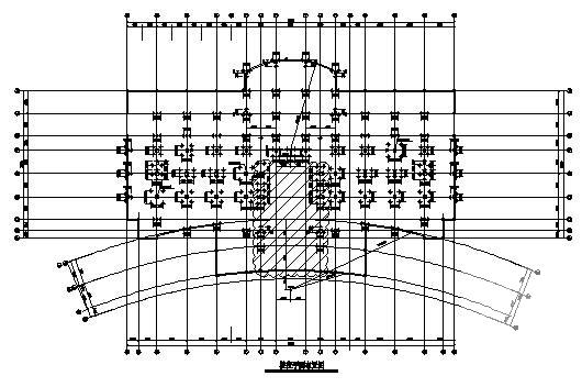 12层办公楼框架结构CAD施工图纸(平面布置图) - 3