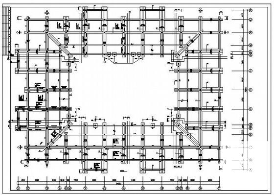 两层框架体育馆建筑施工CAD图纸（7度抗震）(梁配筋图) - 2
