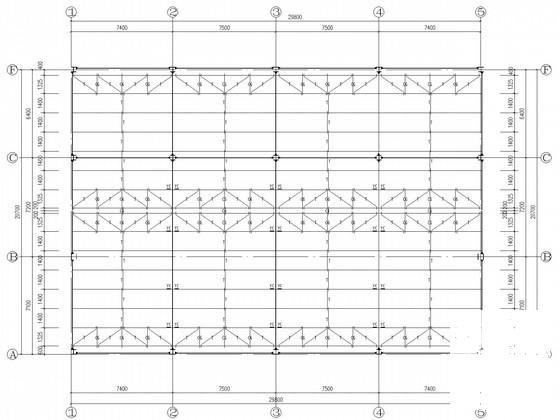 两层独立基础钢框架售楼处结构CAD施工图纸（8度抗震） - 4