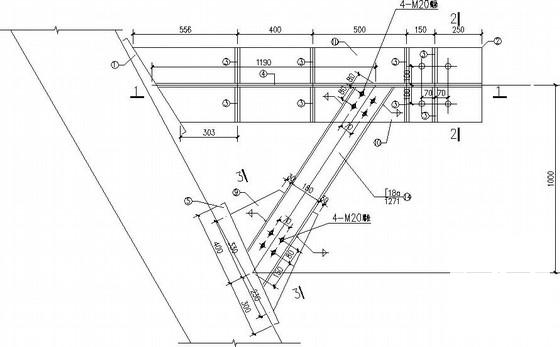 独立基础选煤厂煤仓加固改造结构CAD施工图纸(平面图) - 4