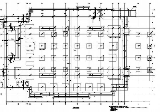 单层轻钢机构体育馆部分结构建筑CAD施工图纸 - 2