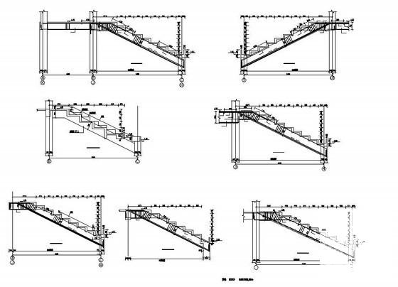 单层轻钢机构体育馆部分结构建筑CAD施工图纸 - 3