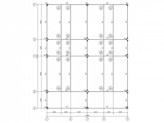 独立基础轻钢结构别墅结构CAD施工图纸 - 1