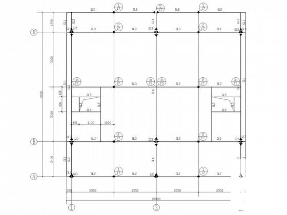独立基础轻钢结构别墅结构CAD施工图纸 - 3