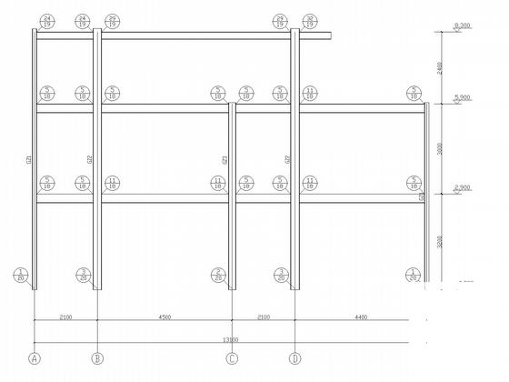 独立基础轻钢结构别墅结构CAD施工图纸 - 4