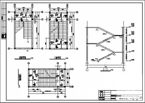 5层砌体结构中学宿舍楼建筑CAD施工图纸 - 2