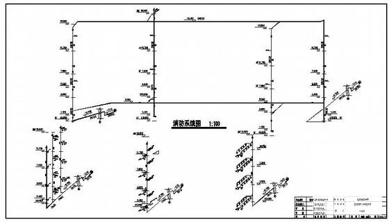 4层中学教学楼给排水CAD施工图纸(市政污水管网) - 1