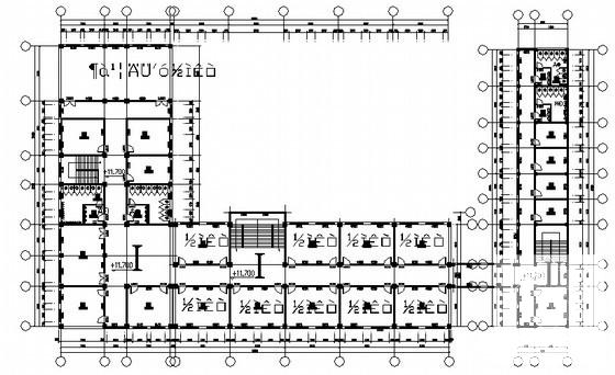 4层中学北校区教学楼建筑施工CAD图纸（毕业设计方案） - 3