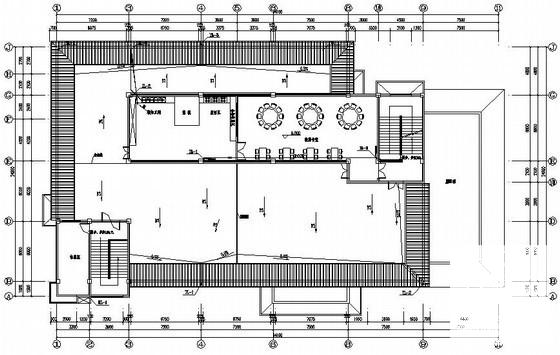 4层中学食堂排水CAD施工图纸 - 2