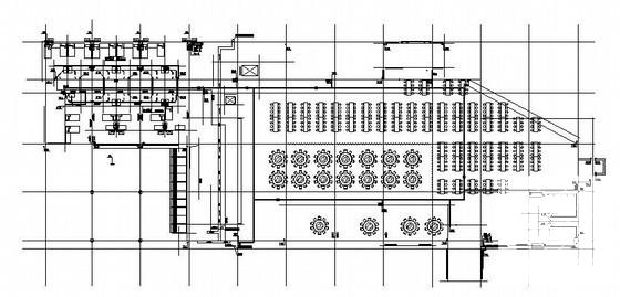 3层中学给排水CAD施工图纸（食堂设备房）(建筑面积) - 3