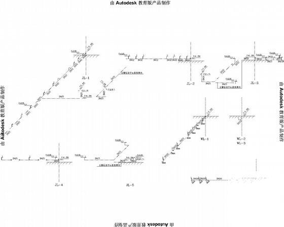 中学食堂给排水电气CAD施工图纸（三级负荷） - 2