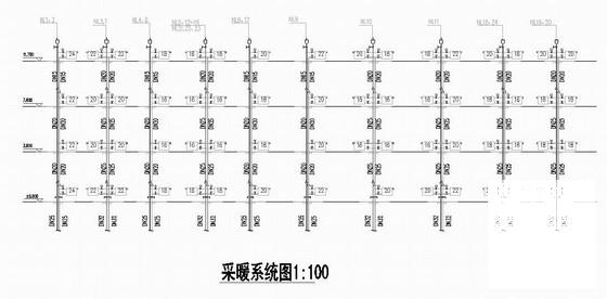 4层中学暖通CAD施工图纸 - 3