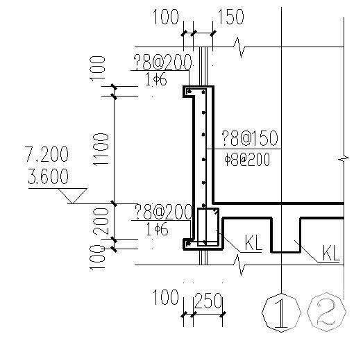 3层独立基础框架结构办公楼结构设计CAD施工图纸 - 4