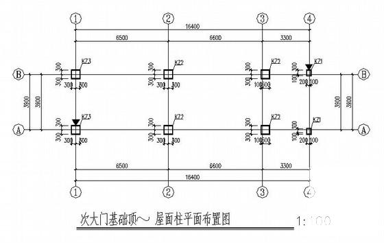 独立基础框架结构拆迁安置房结构CAD施工图纸（7度抗震） - 3