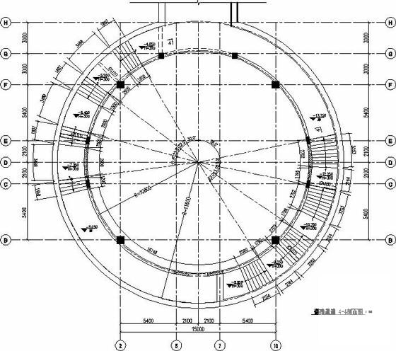 两层混合结构寺庙展览馆结构CAD施工图纸 - 2