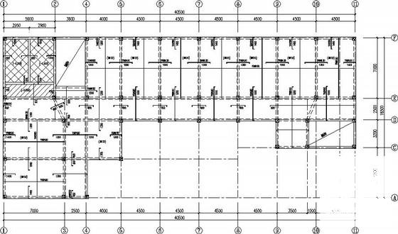 气象站独立基础框架结构办公楼结构设计CAD施工图纸(平面布置图) - 3