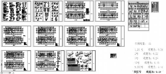 10层短肢剪力墙住宅楼结构设计方案CAD图纸 - 1
