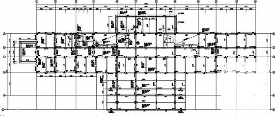 条形基础框架结构中医院门诊楼CAD施工图纸（8度抗震） - 1